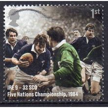 GB 2021 Rugby Union - Scotland v Ireland, Five Nations C/Ship 1984 1st Used