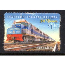 AUSTRALIA: 2020, $1.10 CONTINENTAL RAILWAY, USED SELF-ADHESIVE STAMP. 189-214