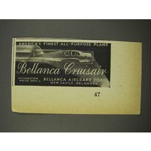 1940 Bellanca Cruisair Plane Ad - Finest All-Purpose