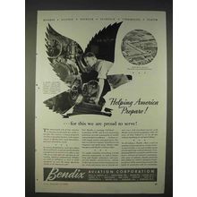 1940 Bendix Aviation Ad - Helping America Prepare