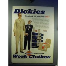 1957 Dickies Work Clothes Ad - Look For Everyday Best