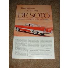 1957 DeSoto Fireflite Ad, 8 Big Advances!!!
