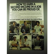 1975 U.S. Army Reserve Ad - Earn a Second Income