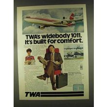 1977 TWA Airline Ad - Widebody 1011 built for Comfort