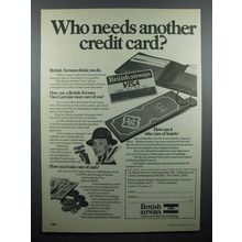 1979 British Airways VISA Ad - Another Credit Card?