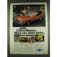 1979 Chevy Monza 2+2 Hatchback Ad - More Kicks