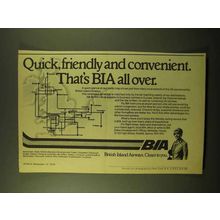 1979 British Island Airways Ad - Quick, Friendly