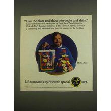1985 FTD Florists' Transworld Delivery Association Ad - Merlin Olsen - The Blues