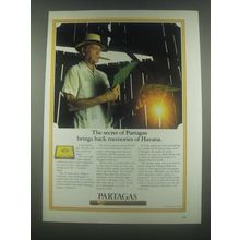 1985 Partagas Cigars Ad - Memories of Havana