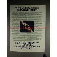 1985 Patek Philippe Ladies Nautilus Watch Ad, NICE!!