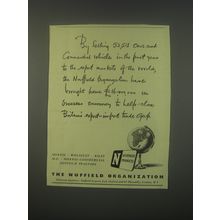 1949 Nuffield Organization Ad - By selling 52,518 cars and commercial vehicles