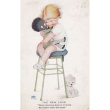 Scotsman In Restaurant Sharing A Small Bottle Mean Antique Comic Humour Postcard