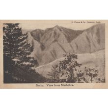 Simla Indian Chemists View of Mashobra India Old Rare Postcard