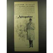 1960 Alligator Galecoat Coat Advertisement - The coat you'll live in anywhere