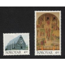 Faroe Is. Christmas Churches 2v 1996 MNH SG#318-319 Sc#310-311