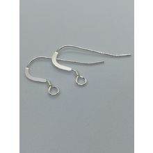 Solid .925 Sterling Silver Earring Ear Wires Fish Hooks HIGH QUALITY ( 1 Pair )