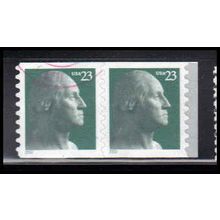 Used 3617 23c George Washington Very Fine Pair PA3867