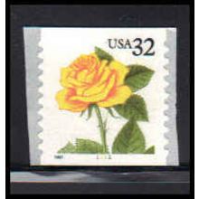 3054 32c Yellow Rose Very Fine MNH CNS 1111 PA6919