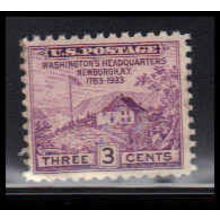 727 3c Washington's Hdqs Fine MDG O2540