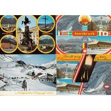 Innsbruck Olympic Games 4x Olympics Austrian Postcard s