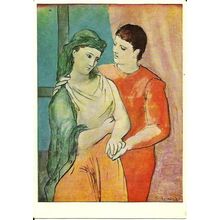 Art PABLO PICASSO The Lovers Postcard (Medici 1415)