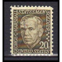 Used 1289 20c George Marshall Very Fine KA6137