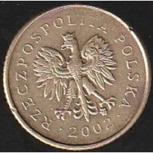 2002 Poland 1 Grosz Coin