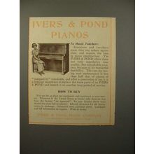 1913 Ivers & Pond Piano Ad - NICE