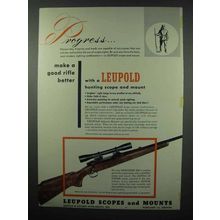 1953 Leupold Scope & Mount Ad - Winchester 308 Rifle