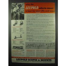 1953 Leupold Scopes and Mounts Ad - Best For Your Rifle