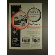 1959 Zeiss Contaflex Contina-matic Ikonette Camera Ad!!