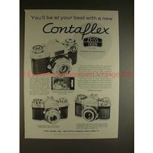 1959 Zeiss Contaflex Super, Rapid, Prima Camera Ad!!