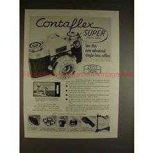1959 Zeiss Contaflex Super Camera Ad - New Advanced!!