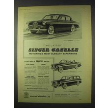 1959 Singer Gazelle Saloon, Convertible, Estate car Ad