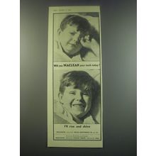 1949 Maclean Peroxide Solid Dentifrice and Toothpaste Ad - Will you Maclean