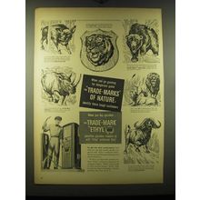 1948 Ethyl Gasoline Ad - When you go gunning for dangerous game