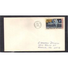 Cover Kennedy Center C76 10c Moon Landing (No Cachet-Inked/A) CV00957