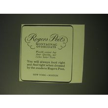 1948 Rogers Peet Montagnac Overcoats Advertisement