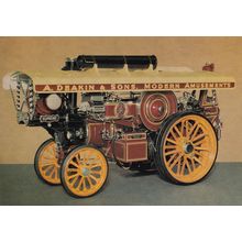 A Deakin & Sons Amusements Fowler 1933 Engine Model Postcard