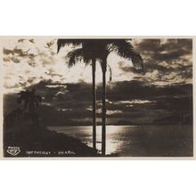 Nictheroy Brazil Antique Night Real Photo Postcard
