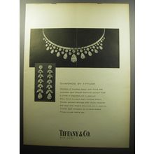 1956 Tiffany & Co. Jewelry Advertisement - Diamonds by Tiffany