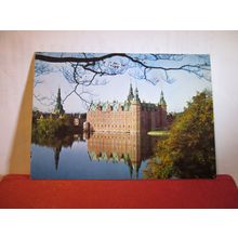 from the east, FREDERIKSBORG CASTLE, HILLEROD, DENMARK ..unused postcard. =