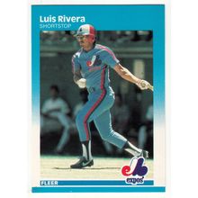 1987 Fleer Luis Rivera baseball Rookie card #330 - RC