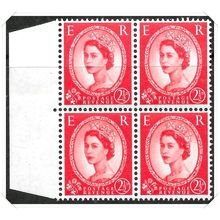 QEII Pre Decimal Wilding Definitive 2 1/2d Block of 4 Unmounted Mint hrd2a