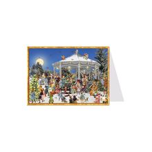 ADV40152 - Sellmer Advent Calendar Postcard - Christmas at the Pavillion - 4....
