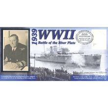 Battle Of The River Plate Rodney Sturdee Benham WW2 Hand Signed FDC