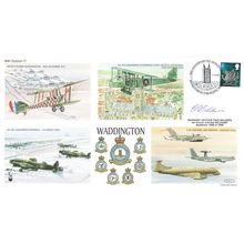 Waddington RAF Station Eric Baldwin 463 467 Squadron Map Ltd to 80 Hand Signed F