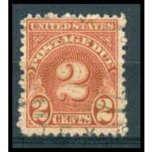 Used J81 2c Postage Due Just Clears WA1308