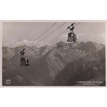 Cable Car Ride at Bad Gastein Salzberg Austria Austrian Real Photo Postcard