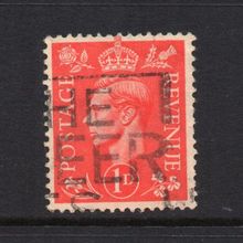 George VI - 1941-42 - 1d Pale Scarlet (sg486) Used #3